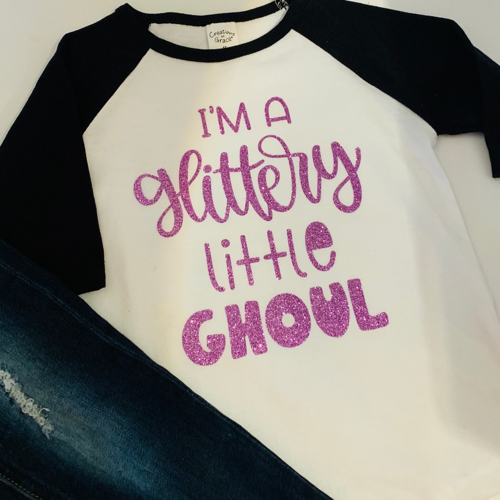 Glittery Little Ghoul Kids Shirt